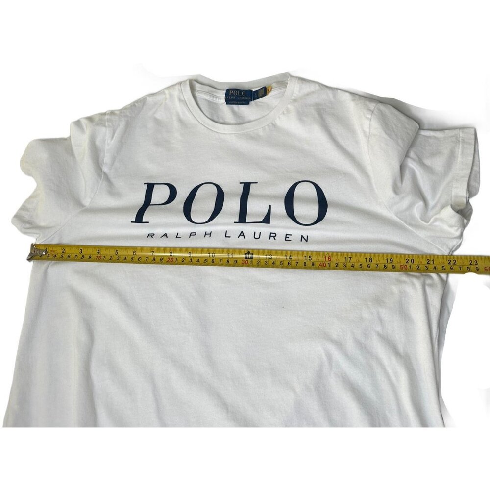 Polo Ralph Lauren Men's Custom Slim Fit Logo Jersey T- Shirt L White - Picture 6 of 8